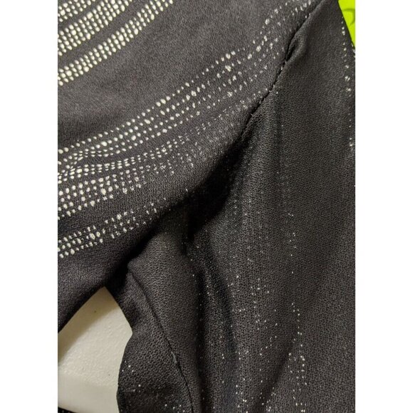 VINTAGE 1970s SHEER BLACK & WHITE STRIPED DRESS - AMY'S PLACE - SIZE M - Picture 9 of 10